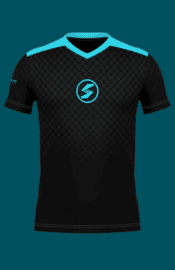 Black Reglan Sleeve Jersey